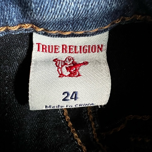💯 True Religion Jennie CURVY High-Rise Skinny size 24 - Picture 11 of 13